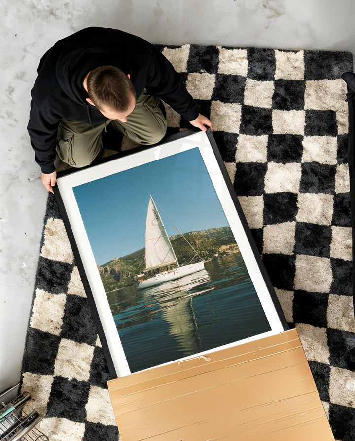 unboxing of sailboat photo