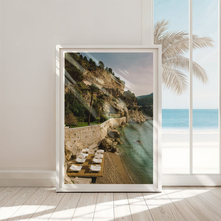 photo leaning on white wall