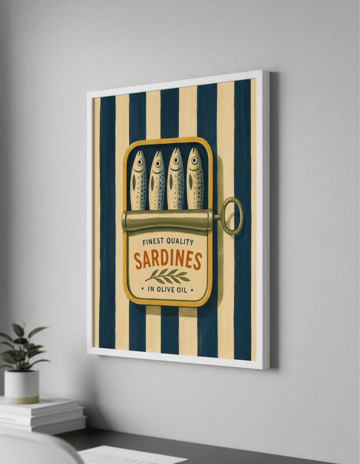 Contemporary wall art featured in a bright modern office workspace