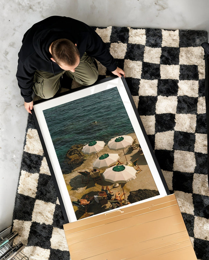 unboxing of printed photo