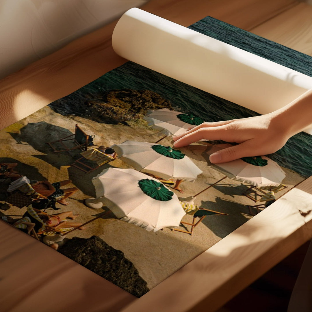 unrolling printed photo