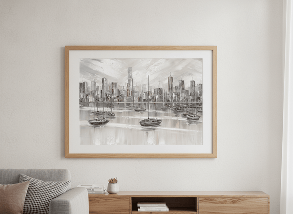 Melbourne City Skyline By Isabella Karolewicz Art