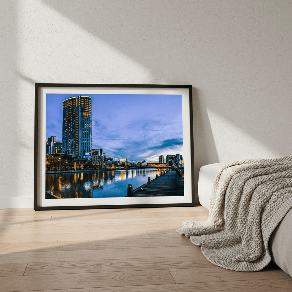 Melbourne Crown Casino at Blue Hour by Steven Scott wall - art - picture - poster