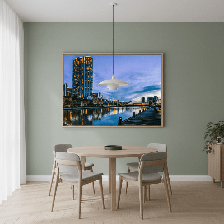 Melbourne Crown Casino at Blue Hour by Steven Scott wall - art - picture - poster