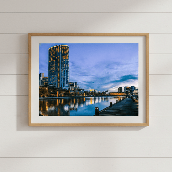 Melbourne Crown Casino at Blue Hour by Steven Scott wall - art - picture - poster