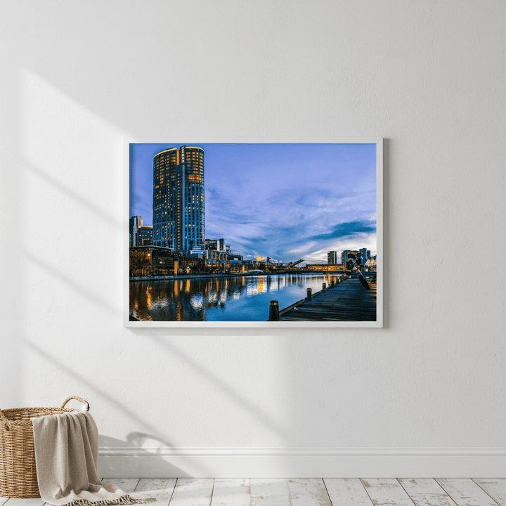 Melbourne Crown Casino at Blue Hour by Steven Scott wall - art - picture - poster