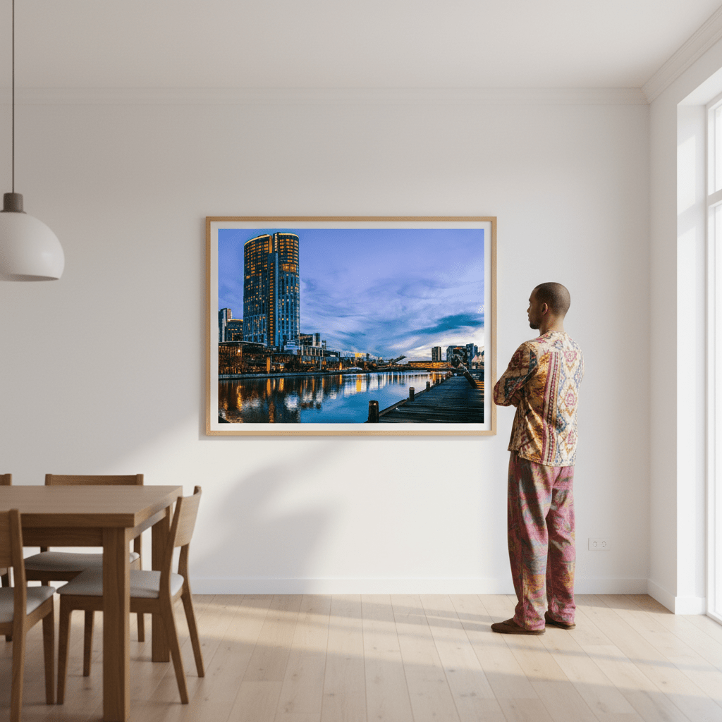 Melbourne Crown Casino at Blue Hour by Steven Scott wall - art - picture - poster