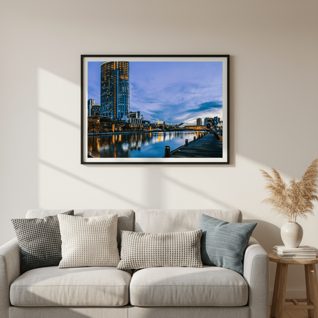 Melbourne Crown Casino at Blue Hour by Steven Scott wall - art - picture - poster