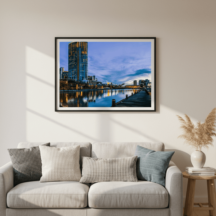 Melbourne Crown Casino at Blue Hour by Steven Scott wall - art - picture - poster