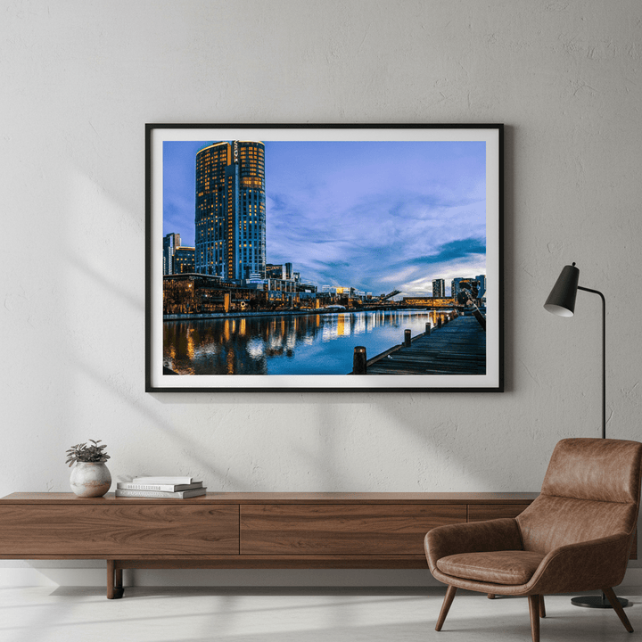 Melbourne Crown Casino at Blue Hour by Steven Scott wall - art - picture - poster