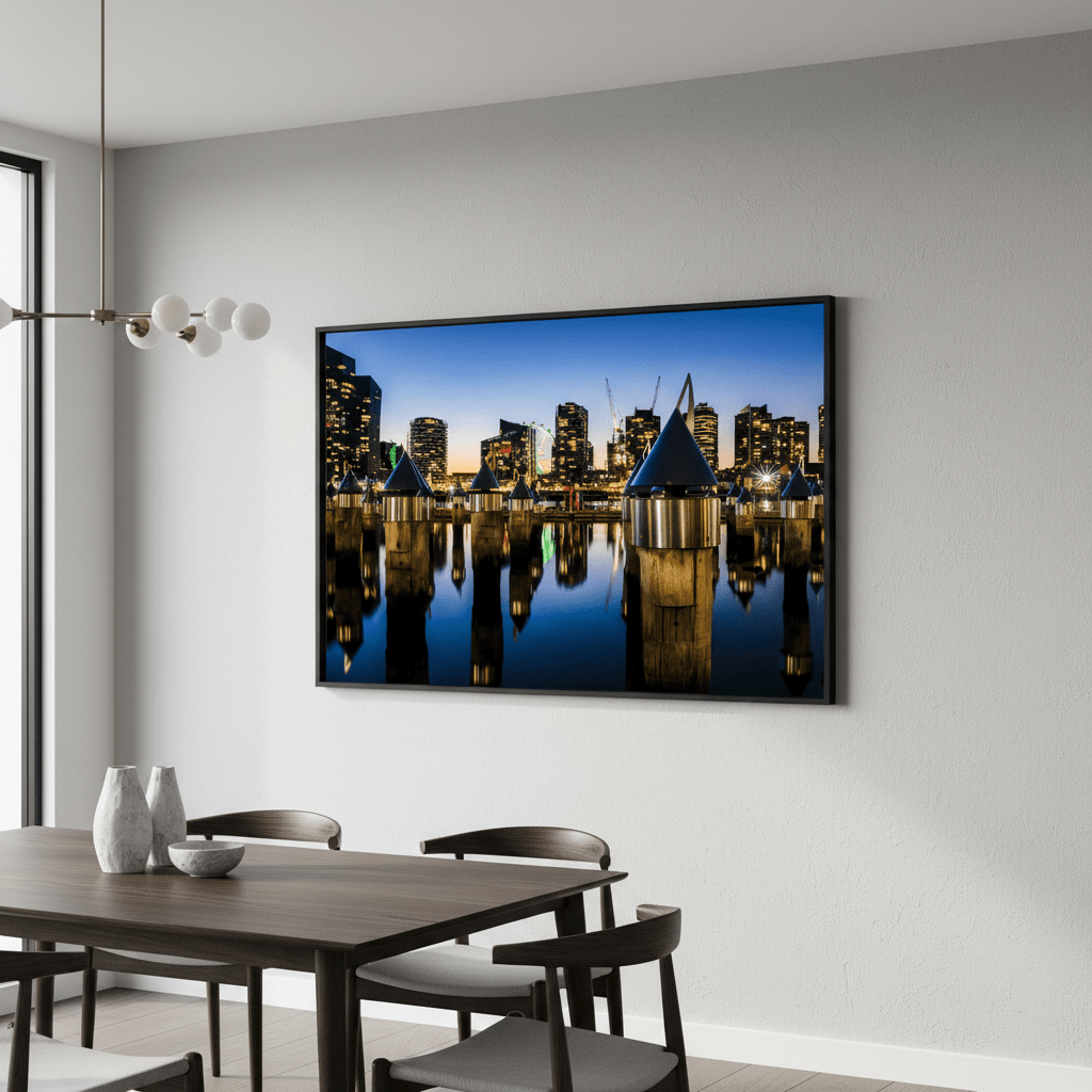 Melbourne Docklands at Blue Hour by Steven Scott wall - art - picture - poster