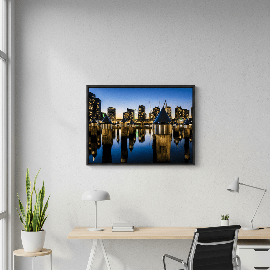 Melbourne Docklands at Blue Hour by Steven Scott wall - art - picture - poster