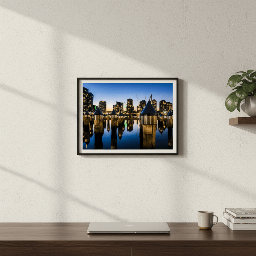 Melbourne Docklands at Blue Hour by Steven Scott wall - art - picture - poster
