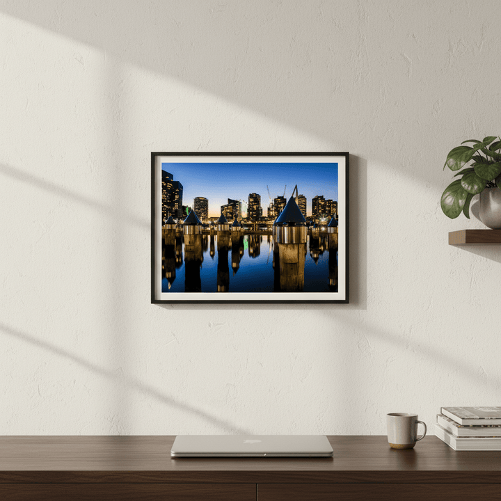 Melbourne Docklands at Blue Hour by Steven Scott wall - art - picture - poster
