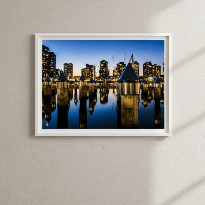 Melbourne Docklands at Blue Hour by Steven Scott wall - art - picture - poster