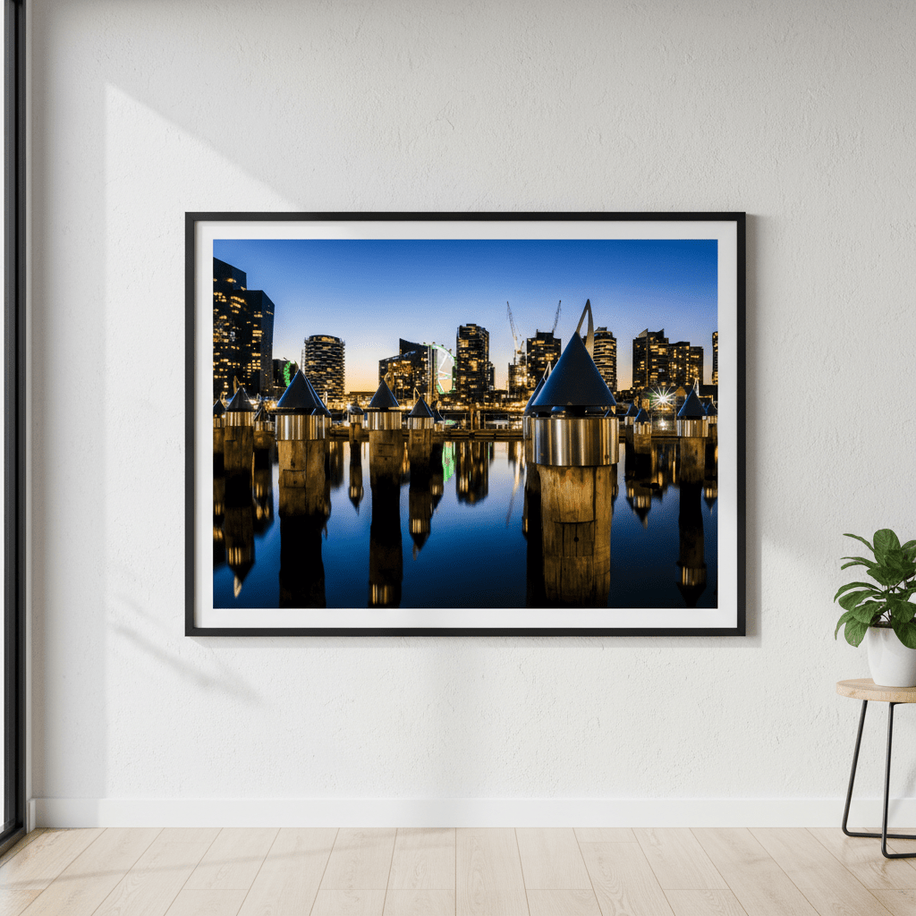 Melbourne Docklands at Blue Hour by Steven Scott wall - art - picture - poster