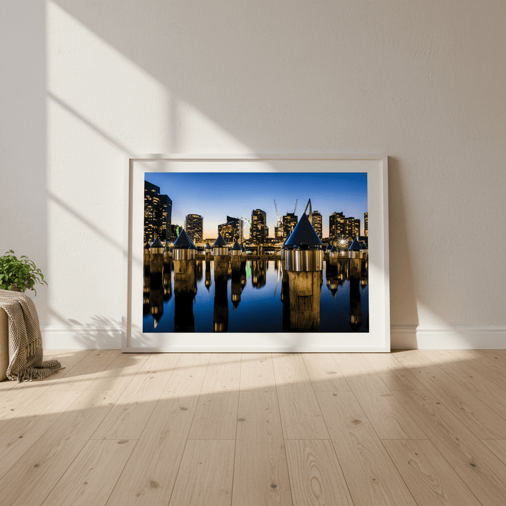 Melbourne Docklands at Blue Hour by Steven Scott wall - art - picture - poster