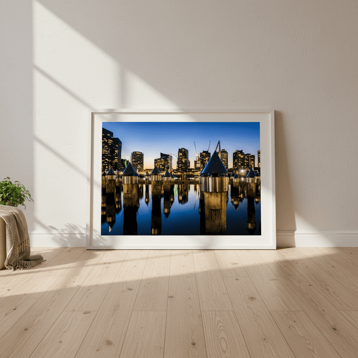 Melbourne Docklands at Blue Hour by Steven Scott wall - art - picture - poster