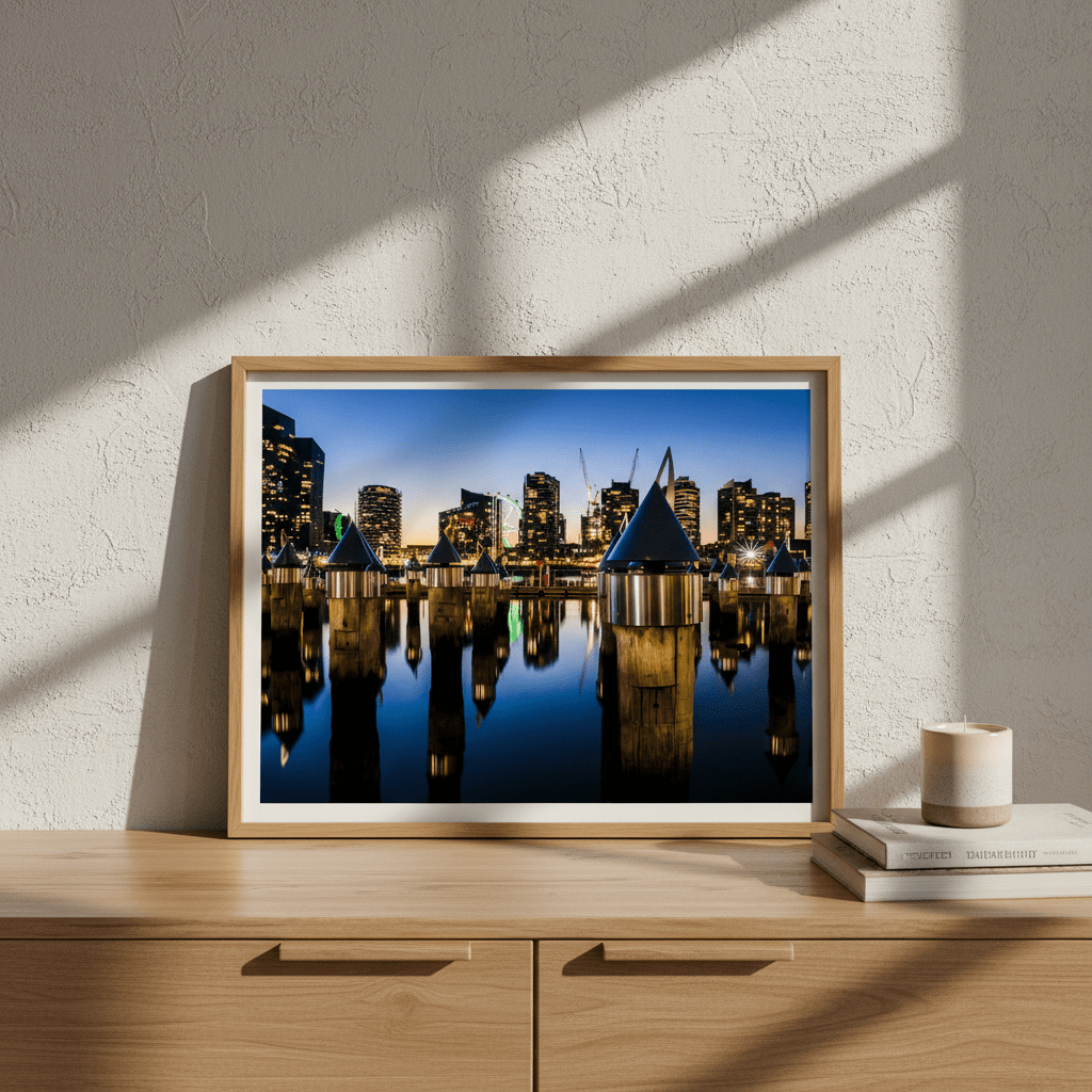 Melbourne Docklands at Blue Hour by Steven Scott wall - art - picture - poster