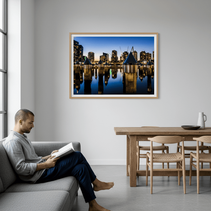 Melbourne Docklands at Blue Hour by Steven Scott wall - art - picture - poster