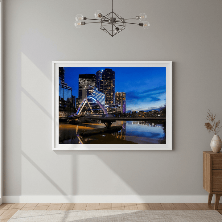 Melbourne Southbank at Blue Hour by Steven Scott wall - art - picture - poster