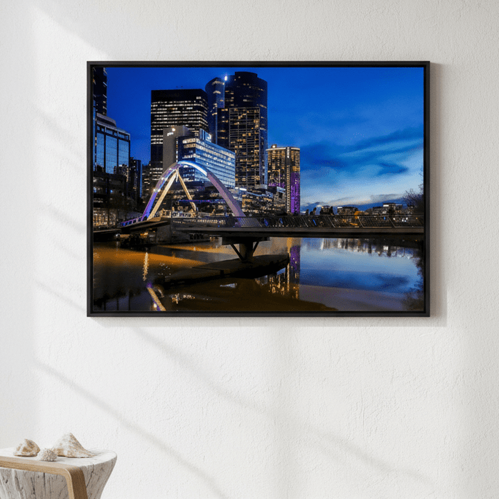 Melbourne Southbank at Blue Hour by Steven Scott wall - art - picture - poster