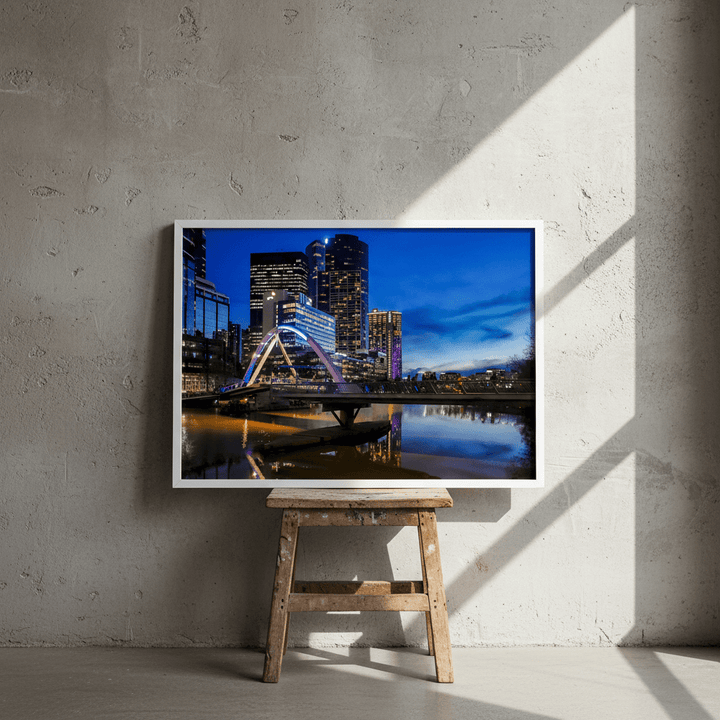 Melbourne Southbank at Blue Hour by Steven Scott wall - art - picture - poster
