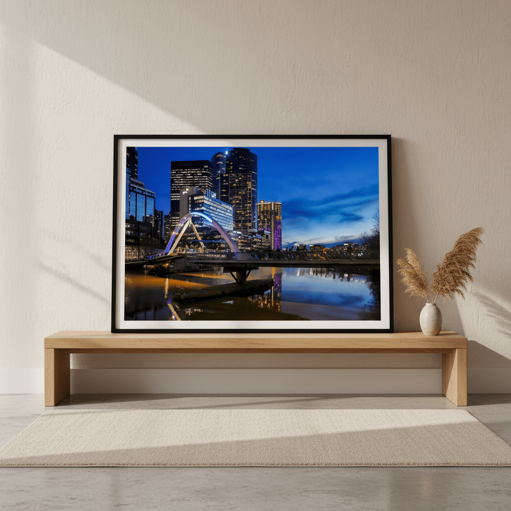 Melbourne Southbank at Blue Hour by Steven Scott wall - art - picture - poster