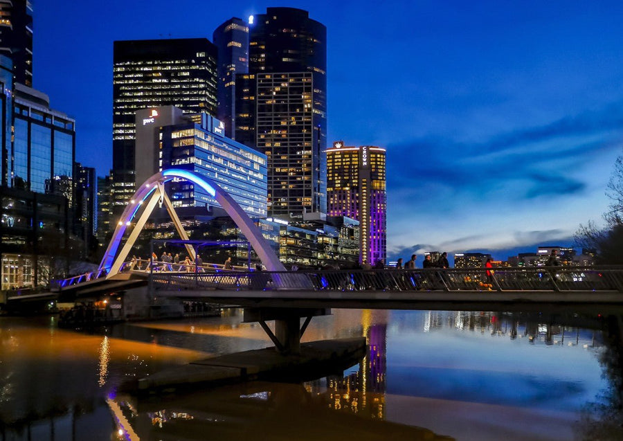 Melbourne Southbank at Blue Hour by Steven Scott