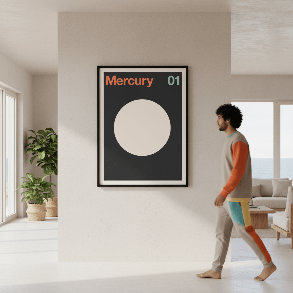 Mercury by Florent Bodart wall - art - picture - poster