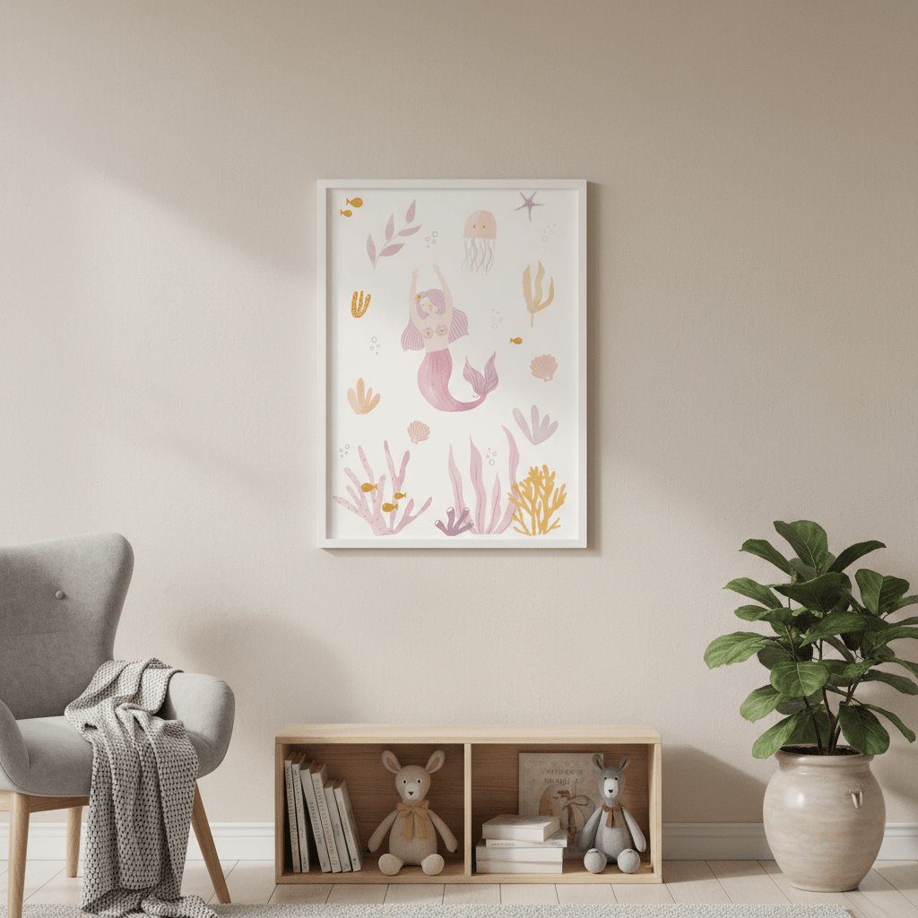 Mermaid by Menina Lisboa wall - art - picture - poster