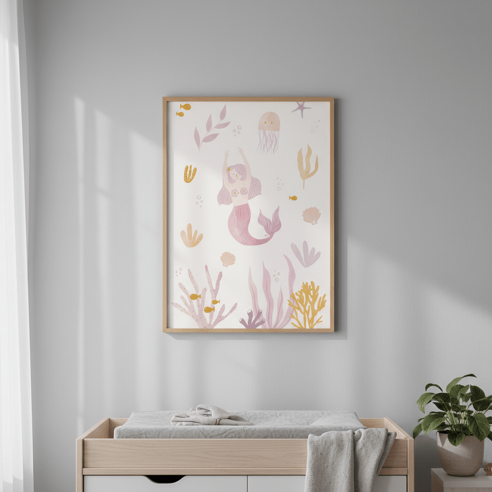 Mermaid by Menina Lisboa wall - art - picture - poster