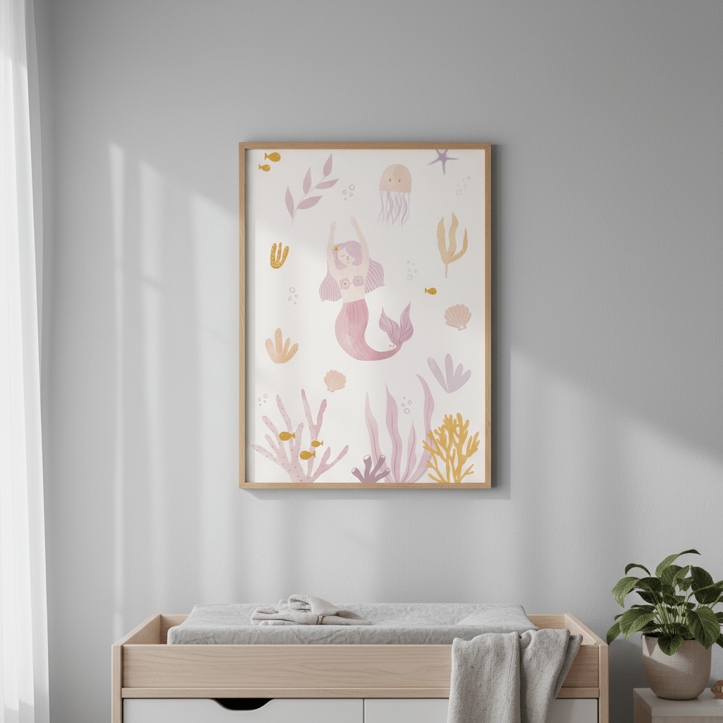 Mermaid by Menina Lisboa wall - art - picture - poster