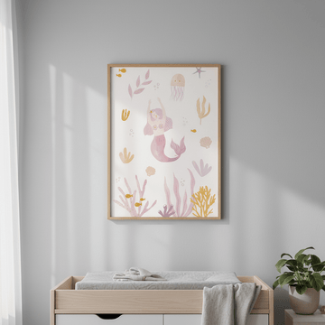 Mermaid by Menina Lisboa wall - art - picture - poster