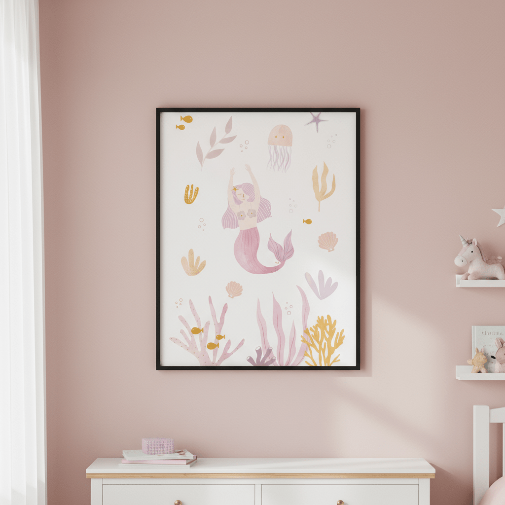 Mermaid by Menina Lisboa wall - art - picture - poster