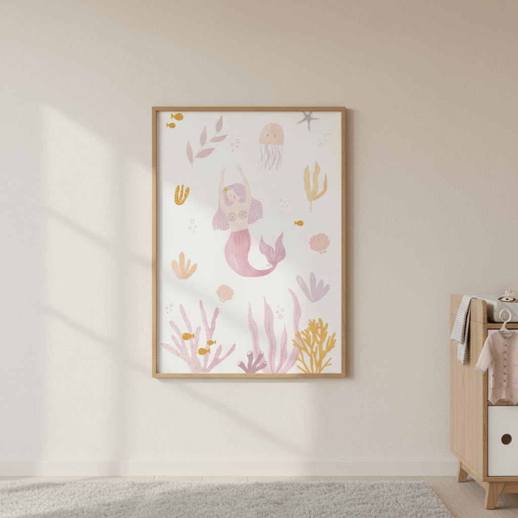 Mermaid by Menina Lisboa wall - art - picture - poster