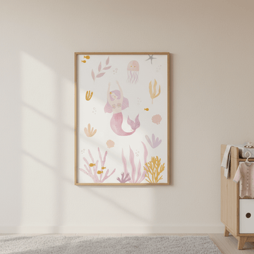 Mermaid by Menina Lisboa wall - art - picture - poster