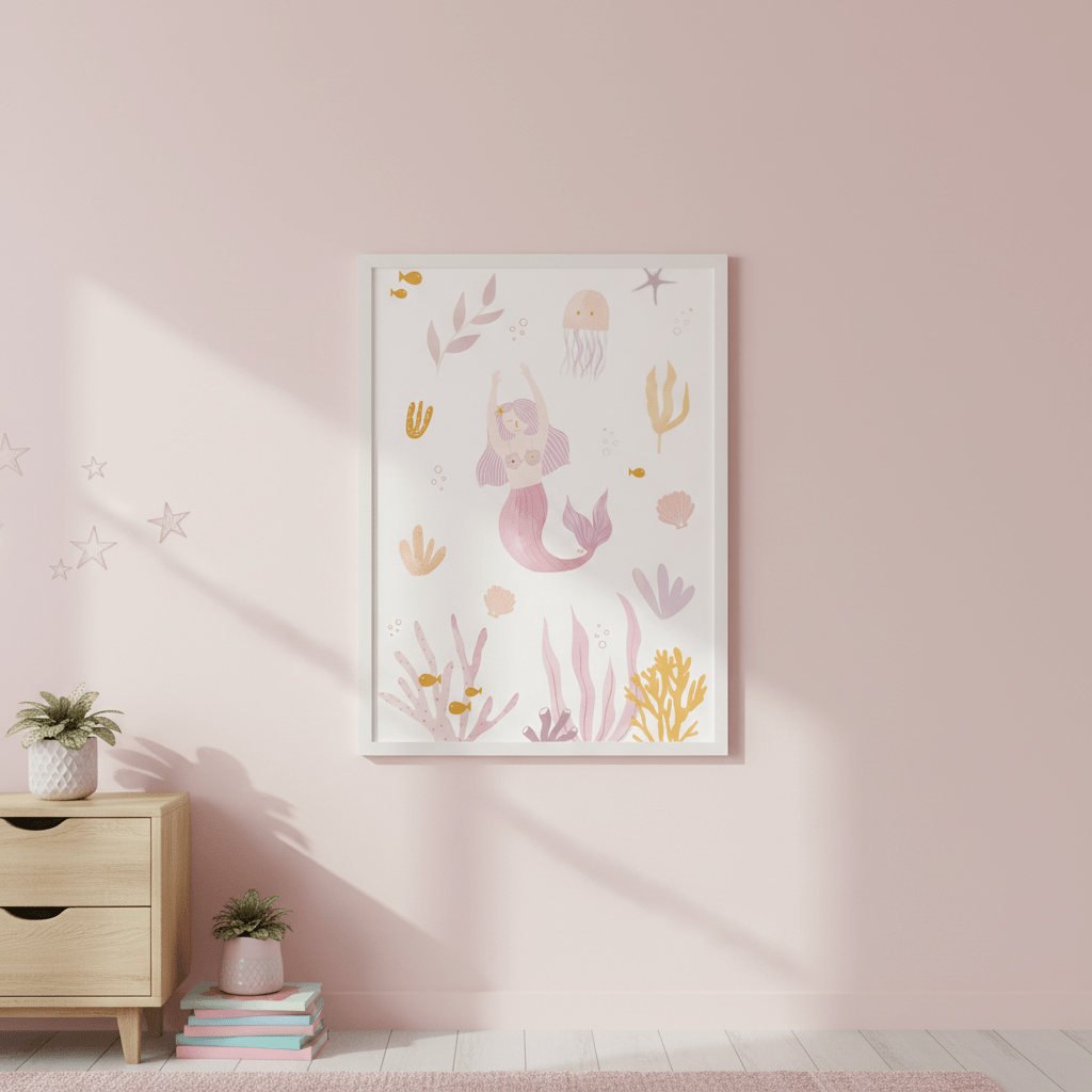 Mermaid by Menina Lisboa wall - art - picture - poster
