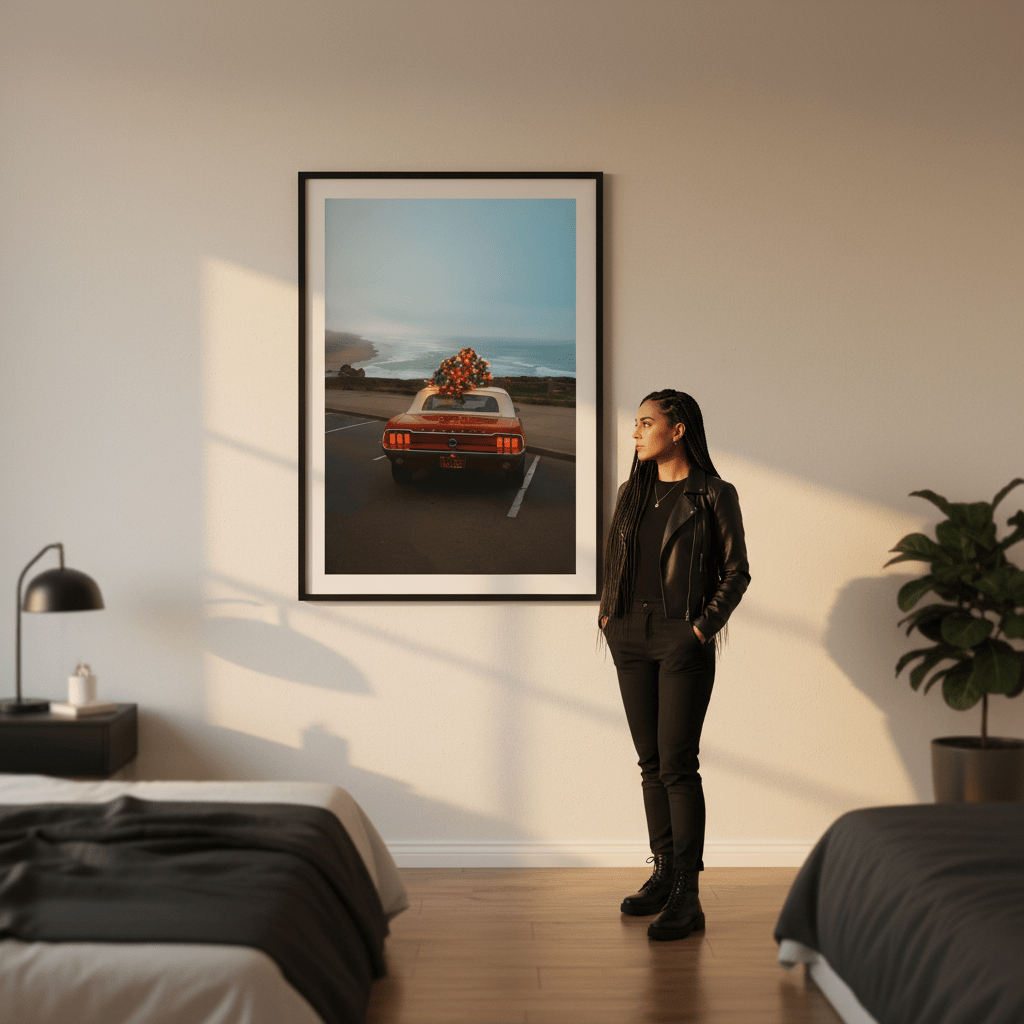 Merry Mustang by Gelica Peralta wall - art - picture - poster