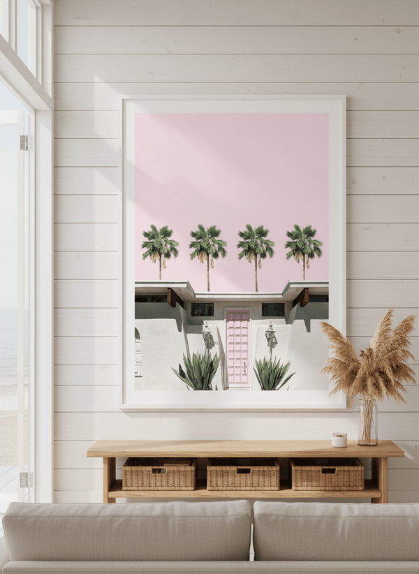 Mid Century Pink Door House Palm Springs, California By Tom Windeknecht
