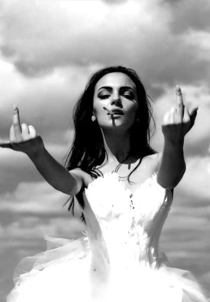 Middle Finger Feminist Inspired Wall Art Print