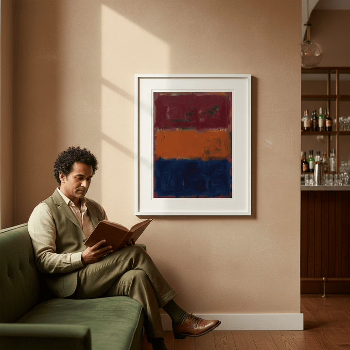 Midnight Ember Abstract Wall Art Painting Inspired by Mark Rothko wall - art - picture - poster