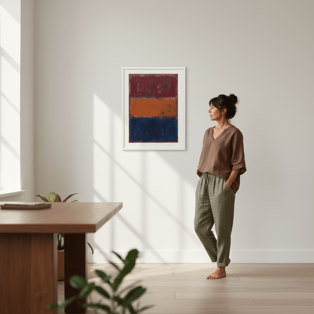 Midnight Ember Abstract Wall Art Painting Inspired by Mark Rothko wall - art - picture - poster