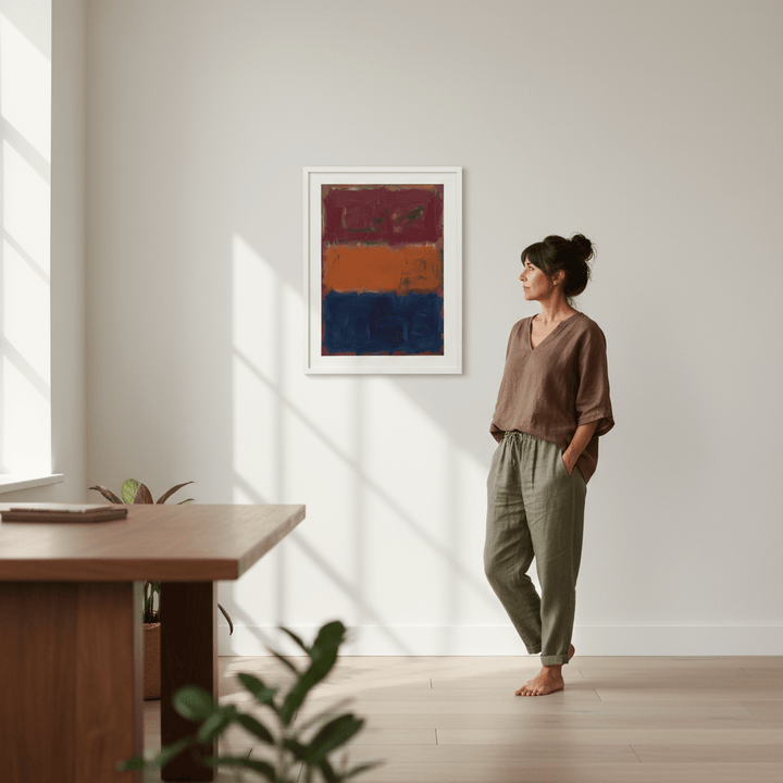 Midnight Ember Abstract Wall Art Painting Inspired by Mark Rothko wall - art - picture - poster