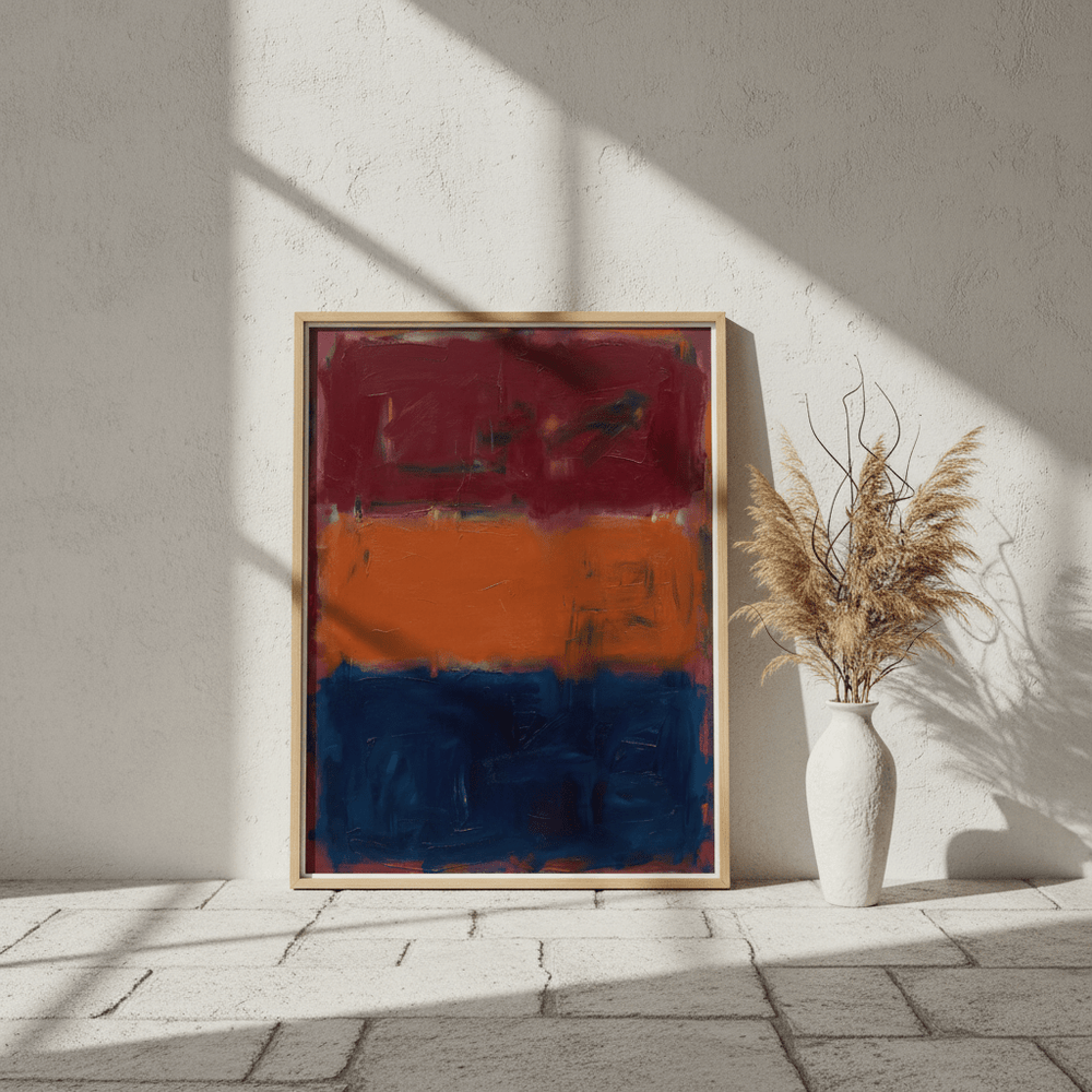 Midnight Ember Abstract Wall Art Painting Inspired by Mark Rothko wall - art - picture - poster