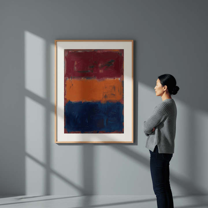 Midnight Ember Abstract Wall Art Painting Inspired by Mark Rothko wall - art - picture - poster