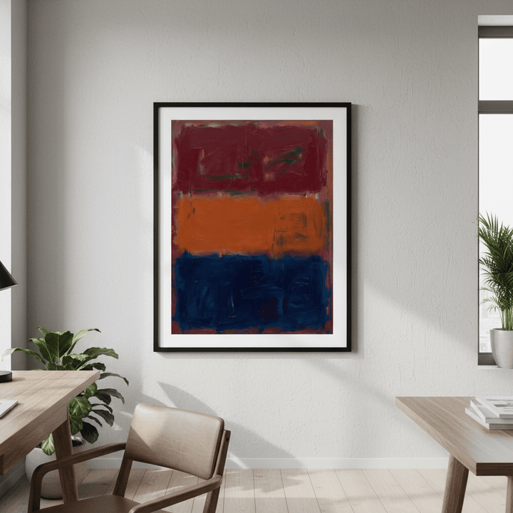Midnight Ember Abstract Wall Art Painting Inspired by Mark Rothko wall - art - picture - poster