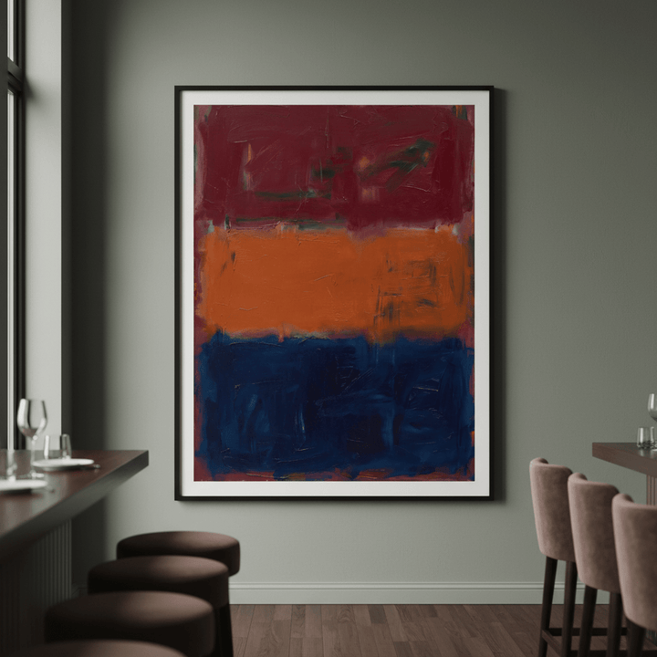 Midnight Ember Abstract Wall Art Painting Inspired by Mark Rothko wall - art - picture - poster