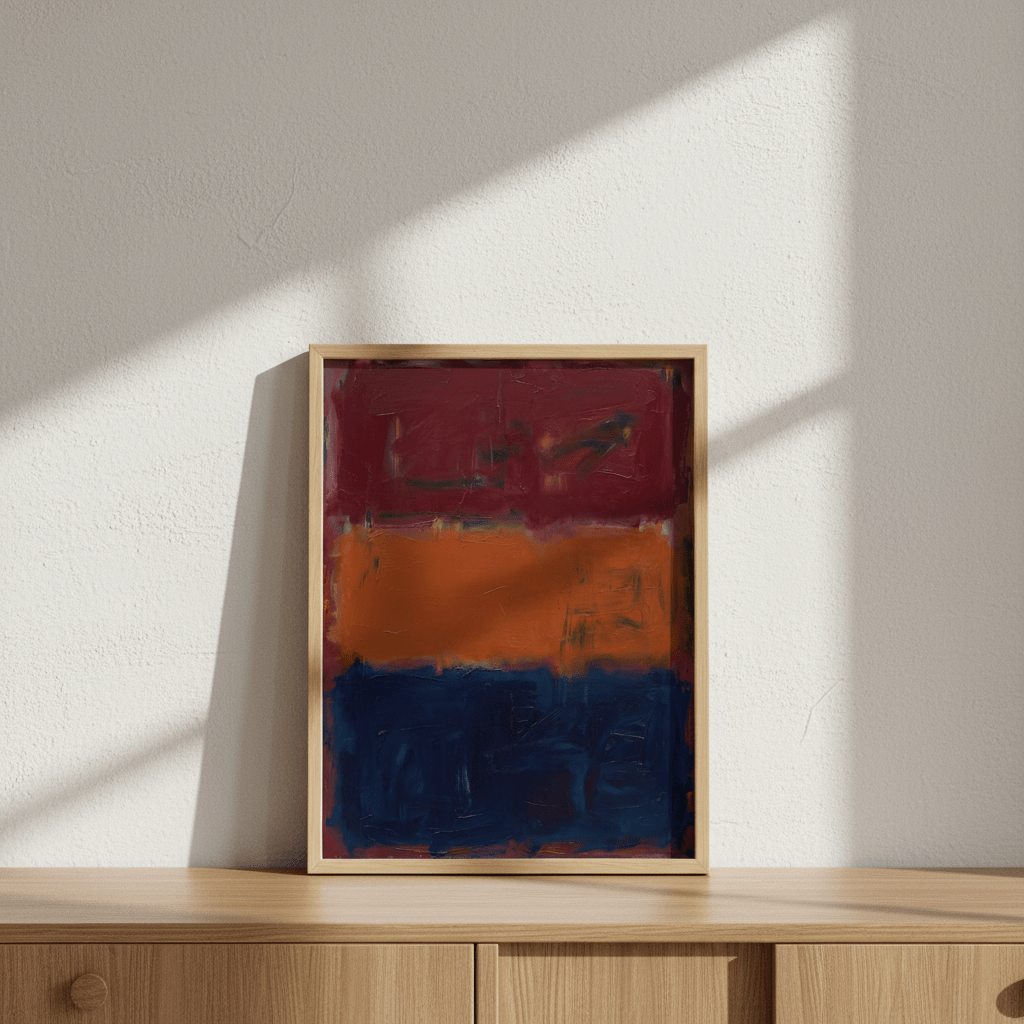Midnight Ember Abstract Wall Art Painting Inspired by Mark Rothko wall - art - picture - poster