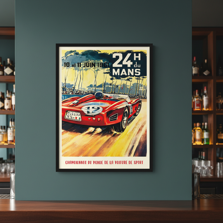 Le Mans 1961 Vintage Race Poster